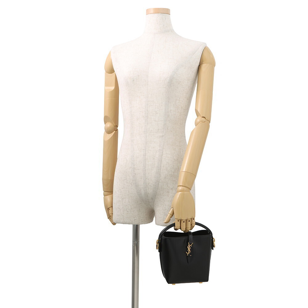Saint Laurent Paris Handbag LE Bucket Bag Leather Black - Picture 4 of 12